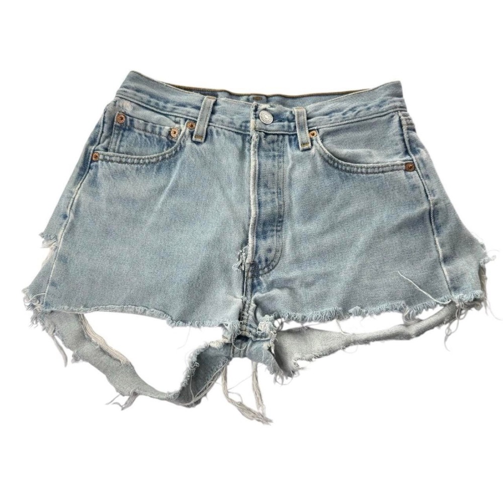 Levi's 501 Distressed Cutoff Denim Shorts W28